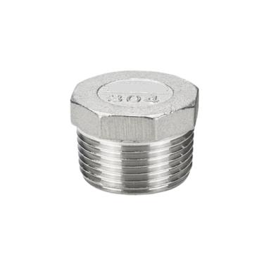 Imagem de Rosca de parafuso externo de aço inoxidável 304 tampa de anteparo de cabeça de tubo rosqueada interna e externa 4 pontos e 6 pontos (G1-1/2)