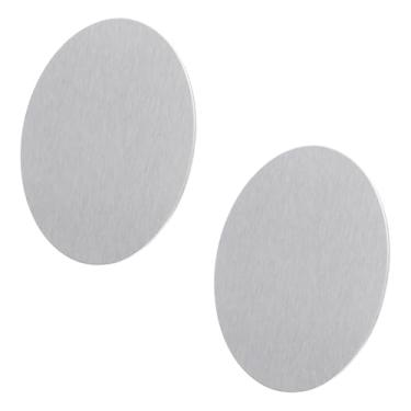 Imagem de UFURMATE 2 peças de capa de ralo de chuveiro de aço inoxidável 10 cm coletor de cabelo filtro de piso sem furo protetor de banheira para banheiro evita entupimento (prata)