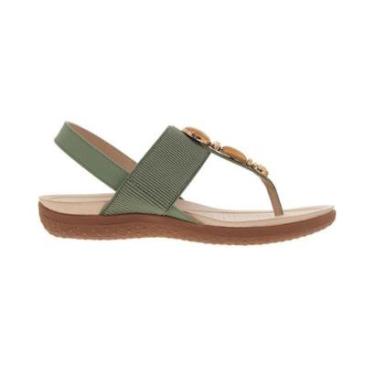 Imagem de Sandalia Feminina Modare Ortopedica Fascite Elastico Pedras Ref: 7125.247-Feminino