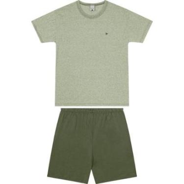Imagem de Pijama Manga Curta Masculino Malha Fio Malwee Ref. 121197-Masculino