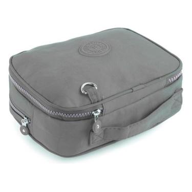 Imagem de Estojo Organizador Box Escolar Com Divisória E 2 Ziper Firme - Sem mar