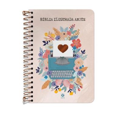 Imagem de Livro - Bíblia Ilustrada Anote NVT espiral - Florescer