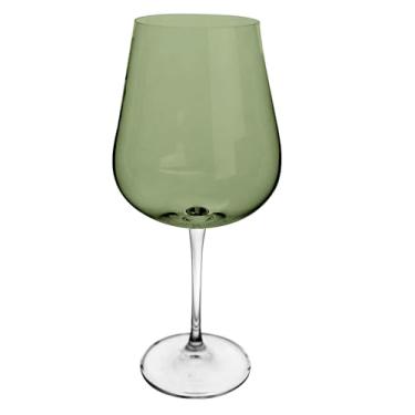 Imagem de Jogo de 6 taças para vinho tinto Ardea em cristal ecológico 540ml A23,5cm verde selva
