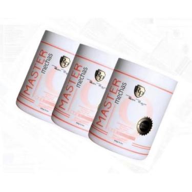Imagem de Kit 3 Po Descolorante Master Mechas Rp 500 G - Robson Peluquero