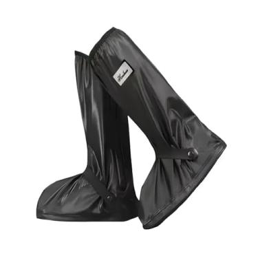 Imagem de Botas de Chuva Masculina Feminina, Capa de Chuva para Sapato, Bota de Chuva Motoqueiro, Adulto Impermeável Protetor de Calçado para Motociclista, XXL