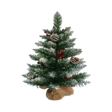 Imagem de Árvore De Natal Mini De 45cm E 60cm Com Pontas De PVC Para Decorações 