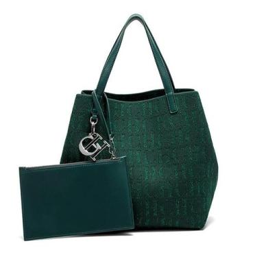 Imagem de Bolsa De Ombro Feminina De Grande Capacidade, Design Simples Em Cor Só