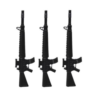 Imagem de Conjunto De Canetas Em Gel Em Forma De Arma Kawaii 3 Peças, Material E