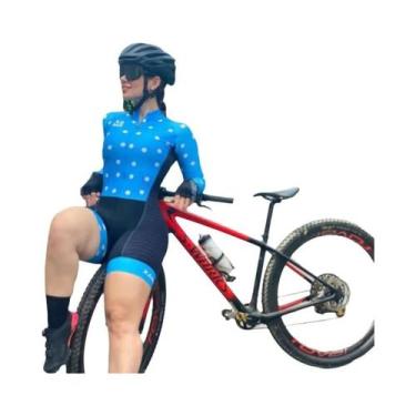 Imagem de Macacão De Ciclismo Feminino De Verão Com Manga Longa E Estampa De Mac