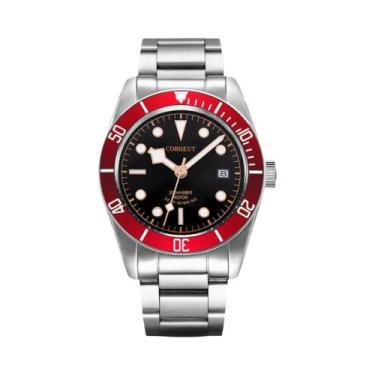 Imagem de Relógio De Mergulho Mecânico Automático De Luxo Masculino, Vidro De Sa