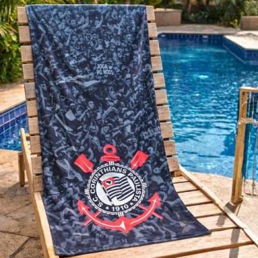 Imagem de Toalha Times Brasileiros Praia Piscina Banho 140x70 100 Algodão - Lepp