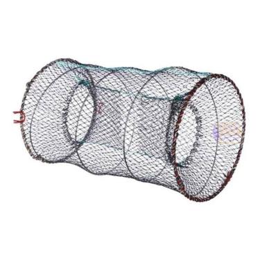 Imagem de Armadilha De Pesca Covo Mola Grande 80X40 Cm Traira Bagre