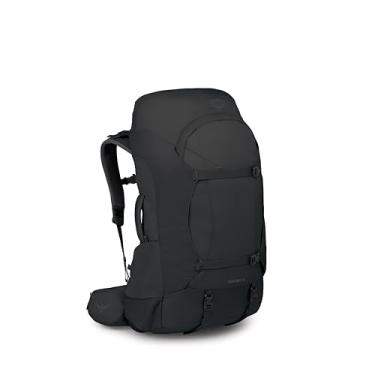 Imagem de Osprey Mochila de viagem masculina Farpoint Trek 55L - Mochila híbrida e bolsa de viagem com organização interna, preta