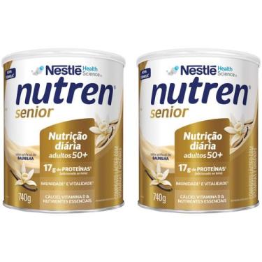 Imagem de Composto Lácteo Nutren Baunilha Senior Integral  - 740g 2 Unidades, Ba