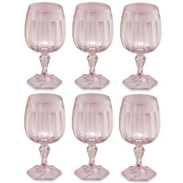 Imagem de Conjunto 6 Taças de Plástico 350ml para Água Suco Drinks UZ Translúcid