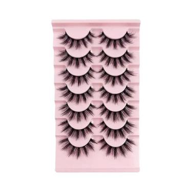Imagem de Cílios Postiços Naturais E Volumosos D Curl 3D Longos De Mink, 7 a 10 