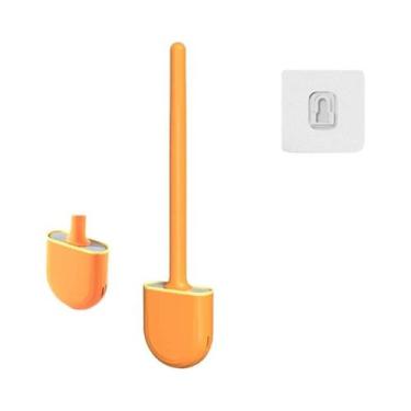Imagem de Escova De Limpeza Para Banheiro Com Cabo Longo De Silicone E Cerdas Ma