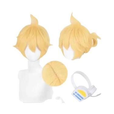 Imagem de Fantasia De Cosplay Vocaloid Rin Len Amarela, Uniforme De Marinheiro P