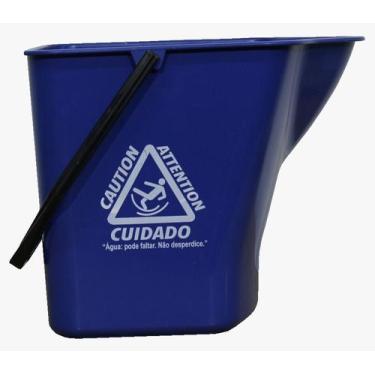 Imagem de Balde Azul com Alça de 16 Litros para Limpeza Profissional - LIMBER