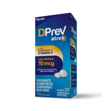 Imagem de Vitamina D Calcifediol DPrev Ative 10 mcg c/ 30 Cpr