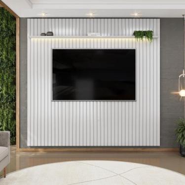 Imagem de Painel para Tv 75 Polegadas 240cmx250cm Ripado com LED Trento - Dj Móv