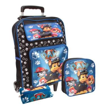 Imagem de Kit Mochila Escolar Infantil Masculino Personagem Resistente - Plike
