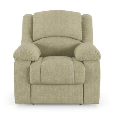 Imagem de Poltrona Do Papai Reclinável Sala De Cinema Barcelona Elétrica Usb Linho Bege