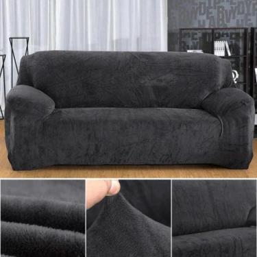 Imagem de Capas De Sofá Em Veludo Elástico Antiderrapante Com Fundo De Espuma Pr