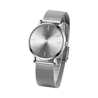 Imagem de Relógio De Quartzo Feminino Em Ouro Rosé Com Pulseira De Aço Inoxidáve