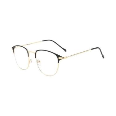 Imagem de Óculos De Sol Unissex Com Armação De Metal Preto, Óculos De Moda Para 