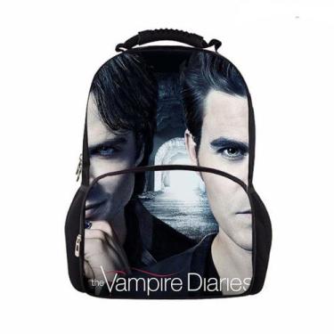 Imagem de Mochila escolar Vampires Diaries K para crianças - 35x19x48cm - yiweis