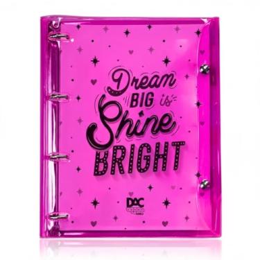 Imagem de Caderno Argolado Cristal Rosa Color Bubble Universitário Com 192 Folhas - 3866