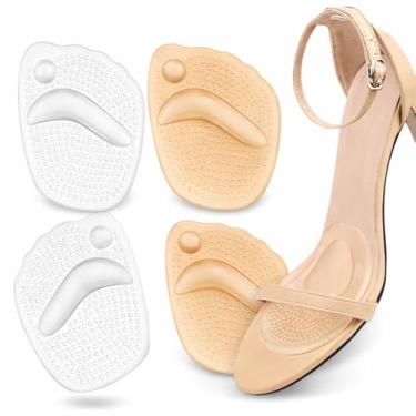 Imagem de Par Palmilha de Gel Ortopédica Antiderrapante – Anatômica, Para Salto Alto e Sapatos, Alívio de Dor, Fascite Plantar, Anticalos, Universal (sortida) (1)