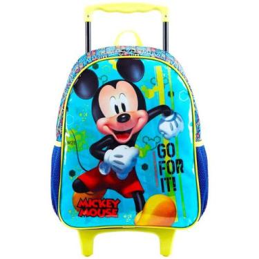 Imagem de Mochila Escolar de Rodinhas 14 Mickey Disney - Tamanho M creche - Xery