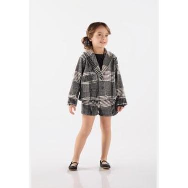 Imagem de Casaco Infantil Feminino em Alfaiataria Xadrez Up Baby-Feminino