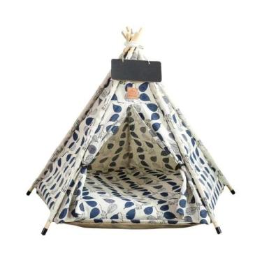 Imagem de Tenda Teepee Portátil Lavável Para Animais De Estimação, Removível, Pa