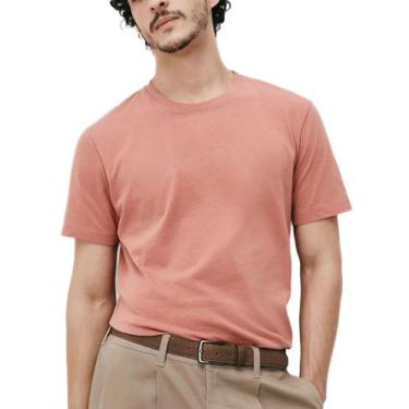 Imagem de Camiseta Manga Curta Hering 0201 Word Básica Algodão T. P/EXG, M, Kry,