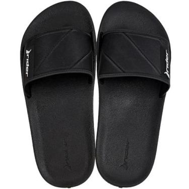 Imagem de Chinelo Slide Gaspea Infantil Menino Borracha Rider 11592, Preto, Bran