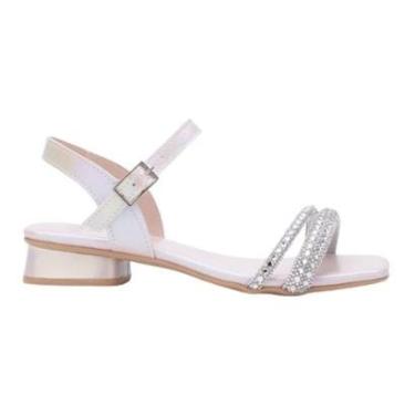 Imagem de Sandália Casual de Salto Bloco Baixo Infantil Menina Sua Cia Mini 9176.51971 Rosa-Feminino
