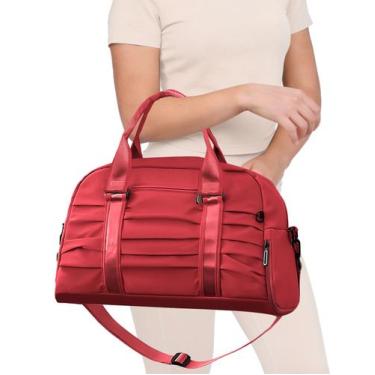 Imagem de Bolsa De Lado Feminina Mala Viagem Academia Esportes Fitnes Yoga Pilat