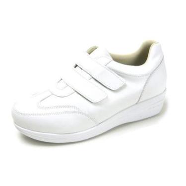 Imagem de SAPATO PIERRÔ FEMININO ORTOPÉDICO COURO LEGITIMO COR BRANCO-Feminino