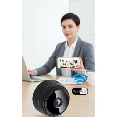 Imagem de Câmera Espiã HD 1080p Wi-Fi Gravação Noturna Áudio - Preto - Congratul