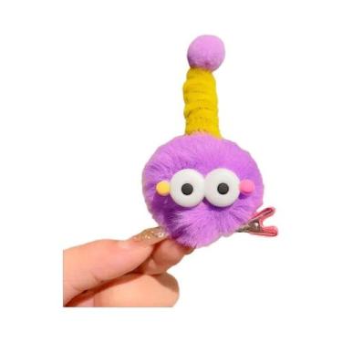 Imagem de Clipes De Cabelo De Monstro De Olhos Grandes Em Pelúcia Para Mulheres 