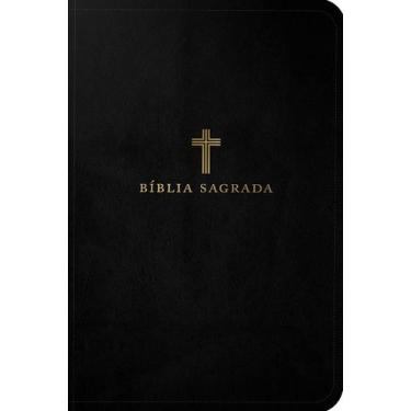 Imagem de Livro - Bíblia Sagrada ACF, Letra Grande, Capa luxo preta, Leitura Per