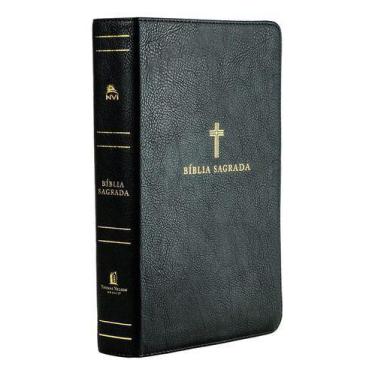 Imagem de Livro - Bíblia NVI, Letra Grande, Capa luxo preta, Leitura Perfeita - 