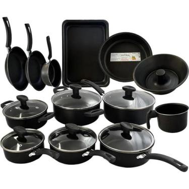 Imagem de Jogo De Panelas De Cozinha Imperial Antiaderente Super 13 Pe - Congrat