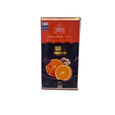 Imagem de Chocolate com laranja e nozmoscada Saudável 60g - Chanoyu
