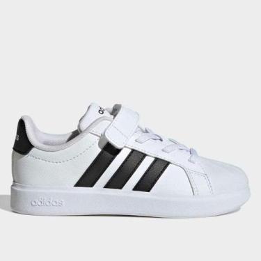 Imagem de Tenis Infantil Adidas Streettalk, Branco, Preto, 27