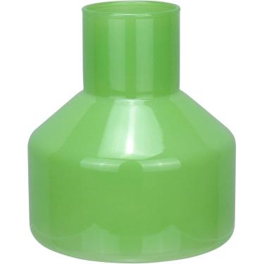 Imagem de VASO DECORATIVO ENFEITE PLANTA GARRAFA VIDRO 14x13x13cm VERDE