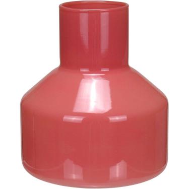 Imagem de VASO DECORATIVO ENFEITE PLANTA GARRAFA VIDRO 14x13x13cm LARANJA